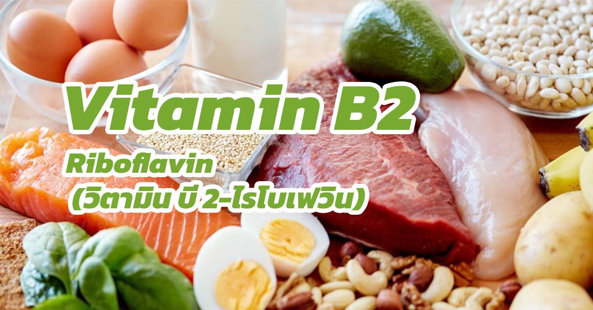 วิตามินบี2 -ไรโบเฟลวิน (Vitamin B2-Riboflavin)